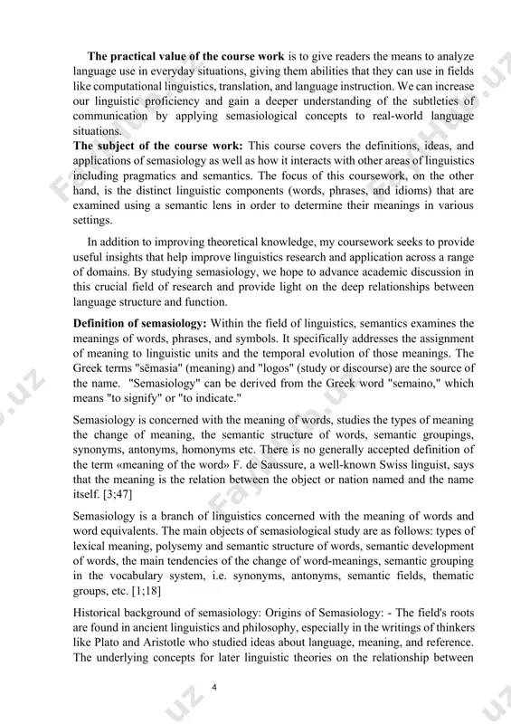 rigins of semasiology: - the field's roots are found in ancient linguistics and philosophy, especially in the writings of thinkers like plato and aristotle who studied ideas about language, meaning, and reference. the underlying concepts for later linguistic theories on the relationship between words and their meanings were established by aristotle's work on classification and definitions. developments in the nineteenth century: french philosopher paul broca is credited with coining the term "semasiology" in the 1800s. his goal was to establish a methodical investigation of language meanings. relation of semasiology to lexicology: although they concentrate on different facets of language, semantics and lexicology are both subfields of linguistics that deal with the study of meaning. the study of meaning in language, particularly how words and expressions represent concepts, is known as semantics. it investigates the connection between linguistic symbols, or words, and their meanings. the main points of interest include how …