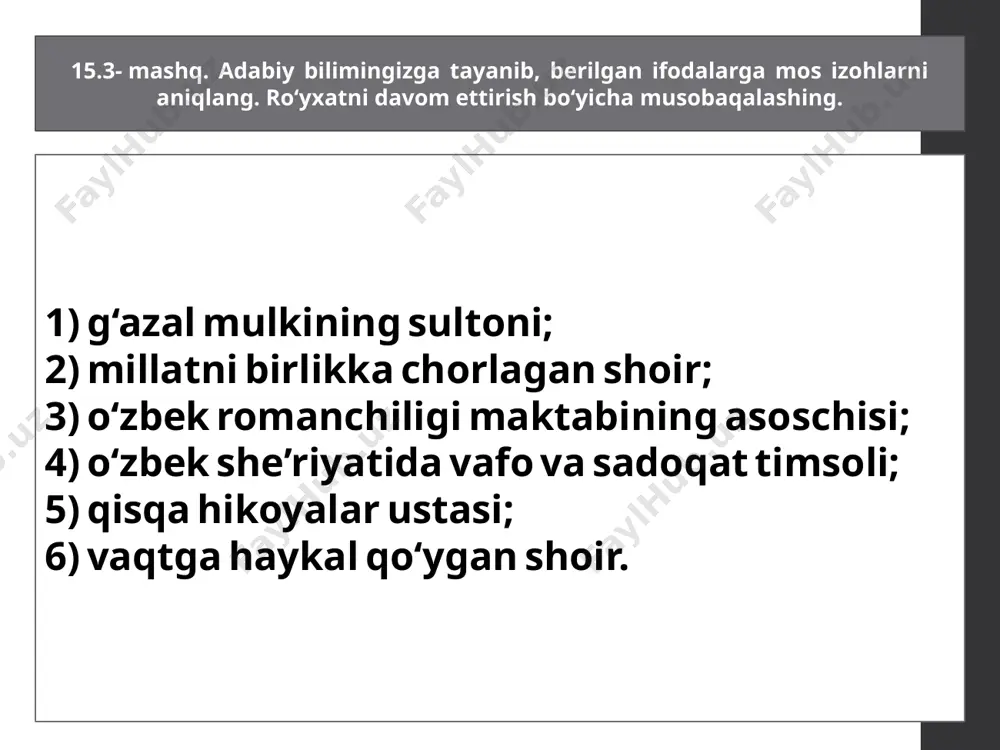tasviriy ifoda – ko‘tarinki nutq vositasi - Page 5