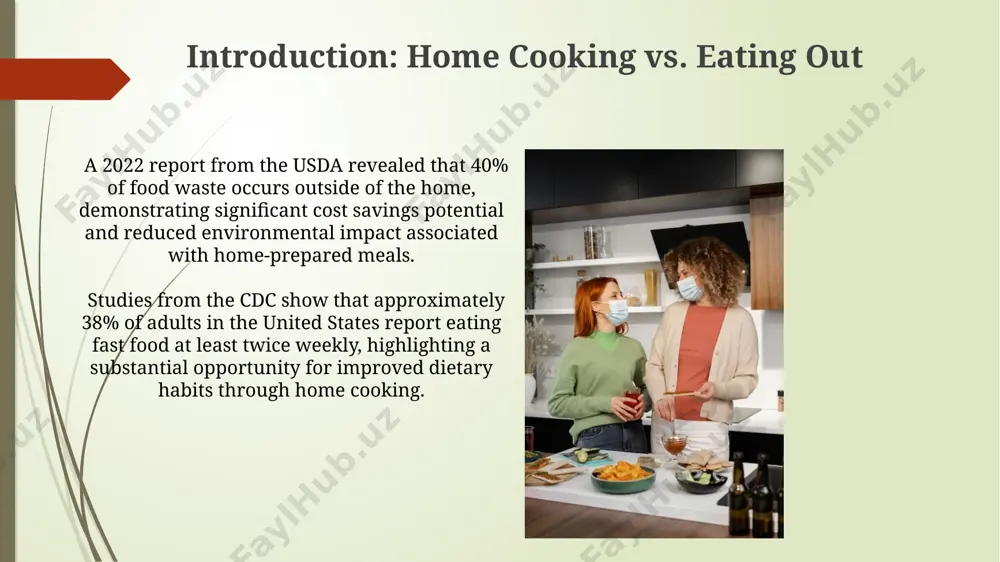 turing globally-sourced ingredients. a 2023 study by the university of oxford found that home-cooked meals, particularly vegetarian options, utilize approximately 30% less energy and water resources compared to restaurant meals of similar caloric value, particularly those served in the united kingdom. health benefits of home-cooked meals home-cooked meals typically contain 25% less sodium than restaurant meals, a significant factor in reducing the risk of hypertension, a leading cause of death in the united states. studies from the harvard school of public health show that individuals who cook at home consume approximately 15% more fruits and vegetables daily, contributing to improved overall health outcomes, particularly in regions with limited access to fresh produce, like rural areas of appalachia thank you for your attention @taqdimot_robot image1.jpg image2.jpg image3.jpg image4.jpg image5.jpg image6.jpg image7.jpg image8.jpg image9.jpg