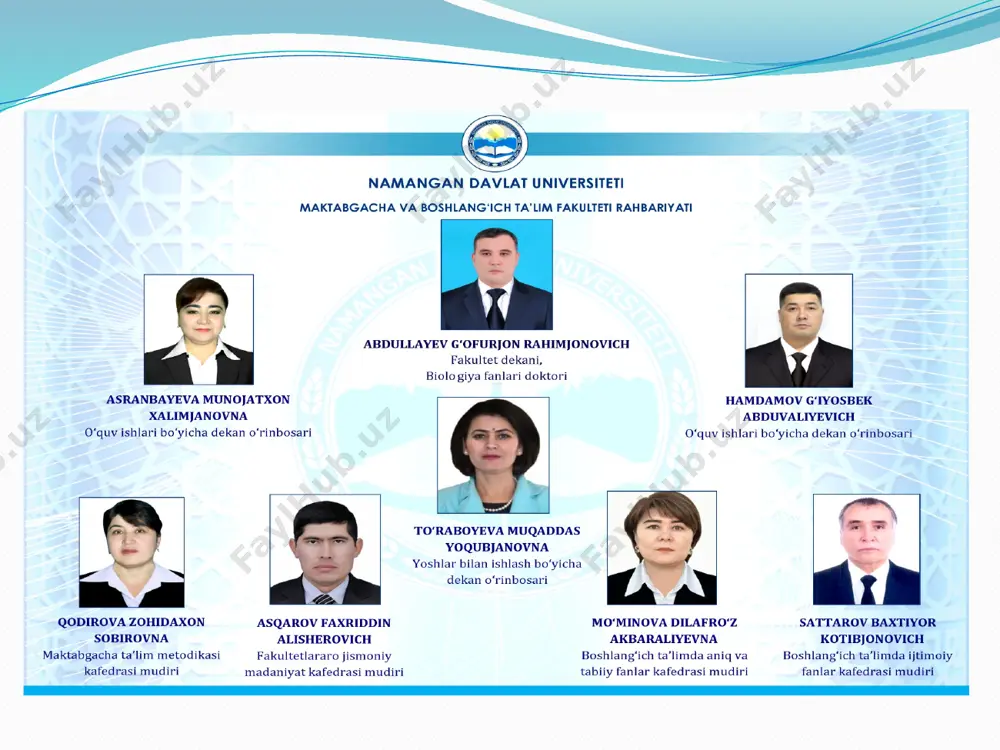 b ta’lim berish, ularning ilm-fanga bo‘lgan intilishlarini ro‘yobga chiqarishimiz kerak. shu maqsadda, maktabgacha ta’lim tizimini rivojlantirishimiz, o‘rta va oliy o‘quv yurtlarining moddiy-texnik bazasini, ilmiy va o‘quv jarayonlari sifatini tubdan yaxshilashimiz kerak”. o‘zbekiston respublikasi prezidentining “2017-2021-yillarda maktabgacha ta’lim tizimini yanada takomillashtirish chora-tadbirlari to‘g‘risida”gi qarorida respublikada maktabgacha ta’lim tashkilotlarining moddiy-texnika bazasini mustahkamlash, maktabgacha ta’lim tashkilotlari tarmog‘ini kengaytirish, malakali pedagog kadrlar bilan ta’minlash, ta’lim-tarbiya jarayoniga zamonaviy ta’lim dasturlari va texnologiyalarini tadbiq etish, bolalarni har tomonlama intelektual, axloqiy, estetik va jismoniy rivojlantirish yo‘nalishlari bo‘yicha puxta rejalar ishlab chiqildi va amalga oshirishga kirishildi. jumladan: maktabgacha ta’lim sohasida malakali kadrlar tayyorlash jarayonida ta’lim – fan va ishlab chiqarish integratsiyasini ta’minlash maqsadida universitet qoshida 50 o‘ringa mo‘ljallangan “innovatsion maktabgacha ta’lim tashkiloti” tashkil etildi namangana innovatsion maktabgacha ta’lim tashkiloti ochildi namangana innovatsion maktabgacha ta’lim tashkiloti hayotidan foto lavhalar namangana innovatsion maktabgacha ta’lim tashkiloti hayotidan foto lavhalar image2.png image3.jpeg image4.png image5.jpeg image6.jpeg image7.jpeg image8.jpeg image9.jpeg image10.jpeg image11.jpeg image12.jpeg image13.png …
