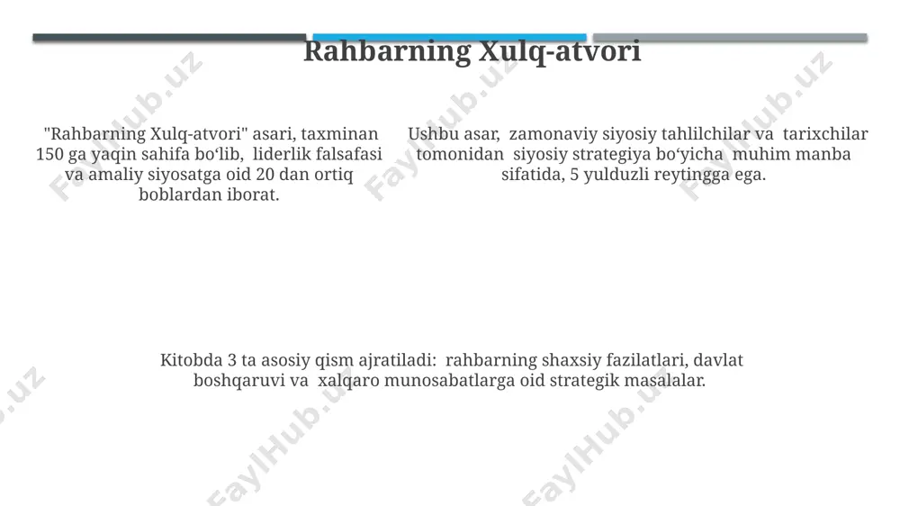 nalysis comparing the two languages reveals essential differences in political philosophy. the uzbek phrase’s direct translation lacks the nuanced implications of its italian counterpart; hence, a contextual analysis comparing the two languages reveals essential differences in political philosophy. epilog machiavelli "the prince"ning epilogida, taxminan 1513-yilda yozilgan asarning asosiy qismlarini xulosa qilib, muallifning lorenzo de' medici ga o'zining siyosiy nazariyasini taqdim etish istagi aks etadi. epilogda, 26 bobdan iborat asarning asosiy g'oyalari, jumladan, davlatni boshqarishning "realpolitik" uslubi, shaxsiy ambitsiyalar va kuchning ahamiyati qisqacha bayon qilinadi. "the prince" ning epilogida, machiavelli o'zining qo'lyozmasini lorenzo ga taqdim etib, uning siyosiy maslahatlarini qabul qilishini va davlat boshqaruvida amaliy qo'llanilishini umid qiladi; bu asarning 16-asr siyosati uchun ahamiyatini ko'rsatadi. o'z-o'zini saqlash "o'z-o'zini saqlash" transcends individual survival; it finds application in geopolitical contexts, impacting international relations and the 5 permanent members' strategies within the un security council, showcasing its broader implications. "o'z-o'zini saqlash" as a concept …
