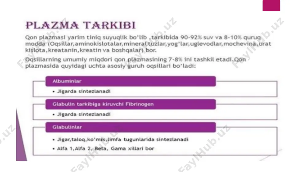 qonning shakli elementlarning normal ko’rsatkichlari - Page 4