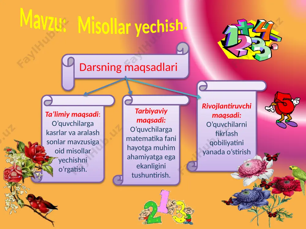 aralash sonlarni qo’shish va ayirish mavzusida dars ishlanmasi - Page 3