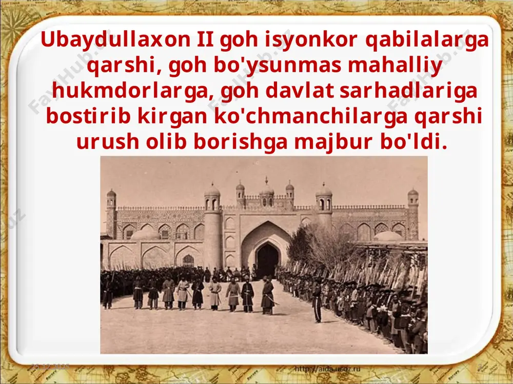 xviii asrning birinchi yarmida buxoro xonligida siyosiy tarqoqlikning kuchayishi 8-sinf - Page 3