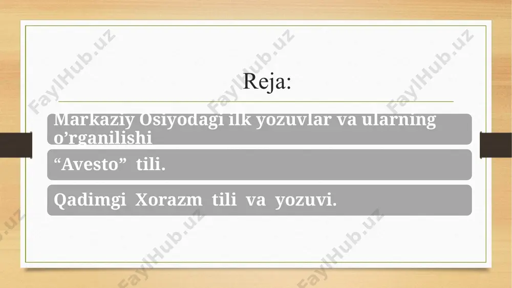 stiloh lotincha «logos» - so‘z, mantiq va «grafo» - yozaman so‘zlaridan shakllangan. jamiyat rivojlanishda davom etar ekan, har bir predmet yoki har bir tushuncha shu predmet yoki tushunchaning surati yordamida ifodalana boshlagan. demak, yozuvning bu turida ifodalangan shakl bilan ifodalanishi kerak bo‘lgan predmet yoki tushuncha o‘rtasida mantiqiy bog‘liqlik mavjuddir. shuning uchun bu yozuv logografik yozuv deb nom olgan. bu yozuvda masalan, ikkita qo‘lning surati «jangchi», «askar» ma’nosini ifodalagan. 3. bo‘g‘in yozuvi. eramizdan avvalgi ikkinchi ming yillikning o‘rtalarida va birinchi ming yillikning boshlarida ilgarigi yozuvga nisbatan qulayroq va soddaroq bo‘lgan yozuv shakli shakllana boshlagan. bu yozuvda so‘zlar hamda ayrim sodda jumlalar bo‘g‘inlarni bildiruvchi belgilar yordamida ifodalangan. shuning uchun bu yozuv bo‘g‘in yozuvi deb ataladi. yozuvning bu turi ilgarigi yozuvlardan qulayroq bo‘lgan, lekin uning ham o‘ziga yarasha nuqsoni bo‘lgan. u ham bo‘lsa, bu yozuv asosan so‘zlar bir yoki ikki bo‘g‘indangina iborat bo‘lgan tillar uchun qulay bo‘lgan. bunday tillarga hind tilining ayrim tarixdagi …