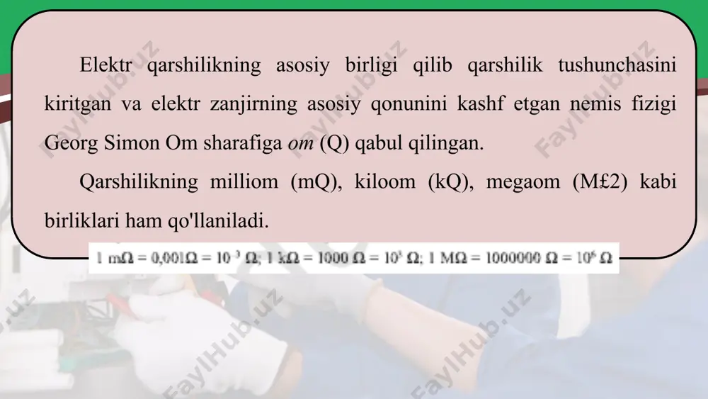 elektr qarshilik 8 - sinf - Page 5