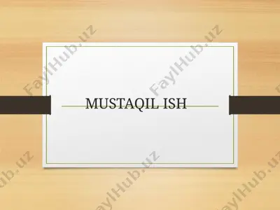 konstruktiv qismni loyihalash qoidalari bilan tanishtirish — PPTX