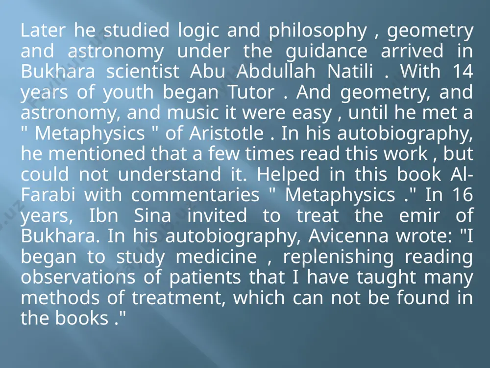 is glorified in the muslim world for over 1000 years. he - the author of hadith "al -jami al- salih ," or " secure ", which is the second book after the koran muslim . haji ismail bukhari was born in 810g . bukhara . his father was a very educated man , highly respected by his contemporaries , and is described in many books . when ishmael was still a child , his father died . ismail was in the care of his mother, who raised him . she was educated, beautiful and inspiring woman who controlled the boy's education different sciences . ismail was shrewd , smart , had an extraordinary intelligence for his age . he had exceptional abilities and amazing memory. at age 7 , he learned the entire qur'an , at age 10 he knew by heart several thousand poems and shared their knowledge with …