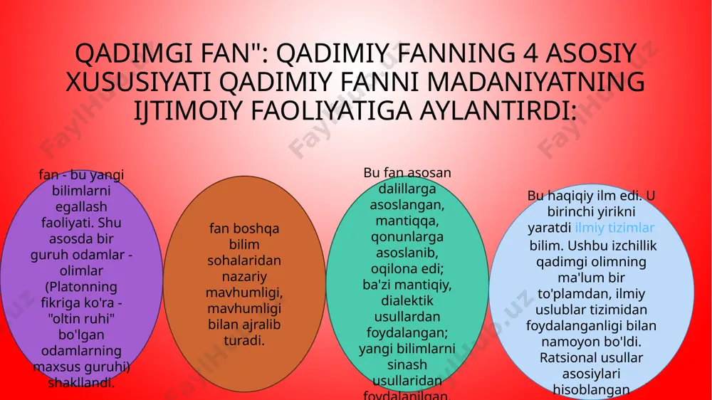 antik davrda ilmiy tafakkurning paydo bo’lishi - Page 5