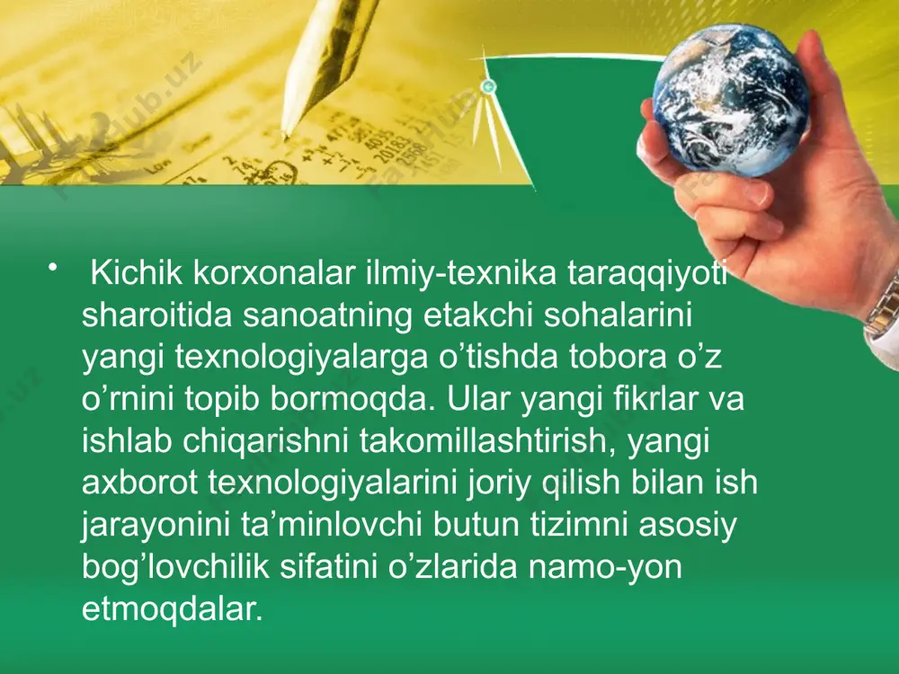 o’zbekistonda tadbirkorlik faoliyatini rivojlantirish yo’nalishlari - Page 5