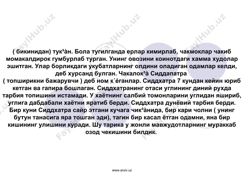 буддизмнинг асосий ақидалари ва таълимоти - Page 5