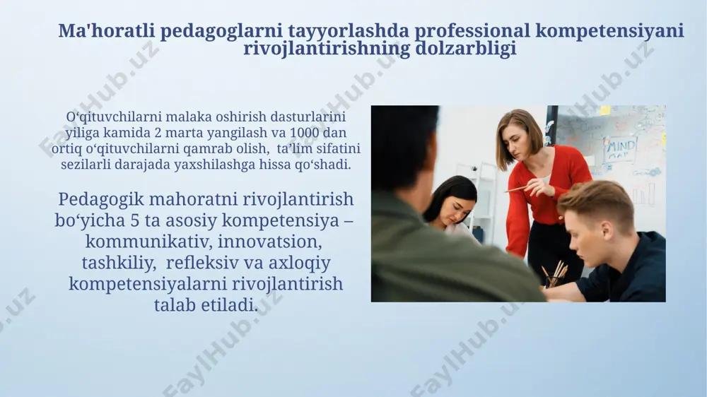 mahoratli pedagogni oʻqitishda kasbiy kompetensiyani rivojlantirish - Page 3