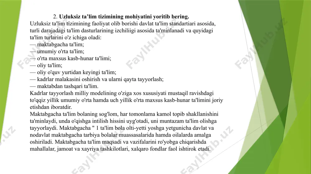 r. didaktik qobiliyat: o'quvchilar bilan muloqot qilishda, pedagogikaning ta'lim va tarbiyaviy qonuniyatlarini hamda metodlarini chuqur o'zlashtirgan holda samarali dars berish qobiliyatidir. shuningdek, dars pedagogik texnologiyalar asosida jahonan dozalariga, hozirgi zamon talablariga javob berishi kerak. tashkilotchilik qobiliyati: pedagogik qobiliyatning tarkibiy qismidir. u sinf o'quvchilarining o'qituvchi tomonidan turli jamoat ishlariga, to'garaklarga jalb qila olishida, sinf jamoasining harbir o'quvchiga faol vaziyatni ta'minlab berishida namoyon bo'ladi. konstruktiv qobiliyat: o'qituvchining o'quv—tarbiyaviy faoliyatni puxta rejalashtirishi asosida yuzaga keladigan kasbiy pedagogik vaziyat bosqichlarini oldindan ko'ra olishi. bilish qobiliyati; o'qituvchining o'zfanini va boshqa fanlarni chuqur bilishida, o'zlashtirishi va amaliyotda namoyon etishi. aglash tushunish qobiliyati: o'qituvchining ziyrakligi va uddaburonligi, voqea va hodisalarni chuqur idrok etib, ularga adolatli munosabatda bo'lishi. pedagogik qobiliyatlarning tayanch xususiyatlari kuzatuvchanlik - ko'ra bilish ko'nikmasidir. bu-individual narsaning o'ziga xos tomonini, ijodiy faoliyat uchun boshlang'ich materialni ko'ra bilishi demakdir. rassomning kuzatuvchanligi, tabiatshunos olimning kuzatuvchanligidan farq qilishi o'z-o'zidan ravshan. ularning kuzatuvchanligi turlicha yo'nalishda bo'lganligi sababli, har biri o'z …