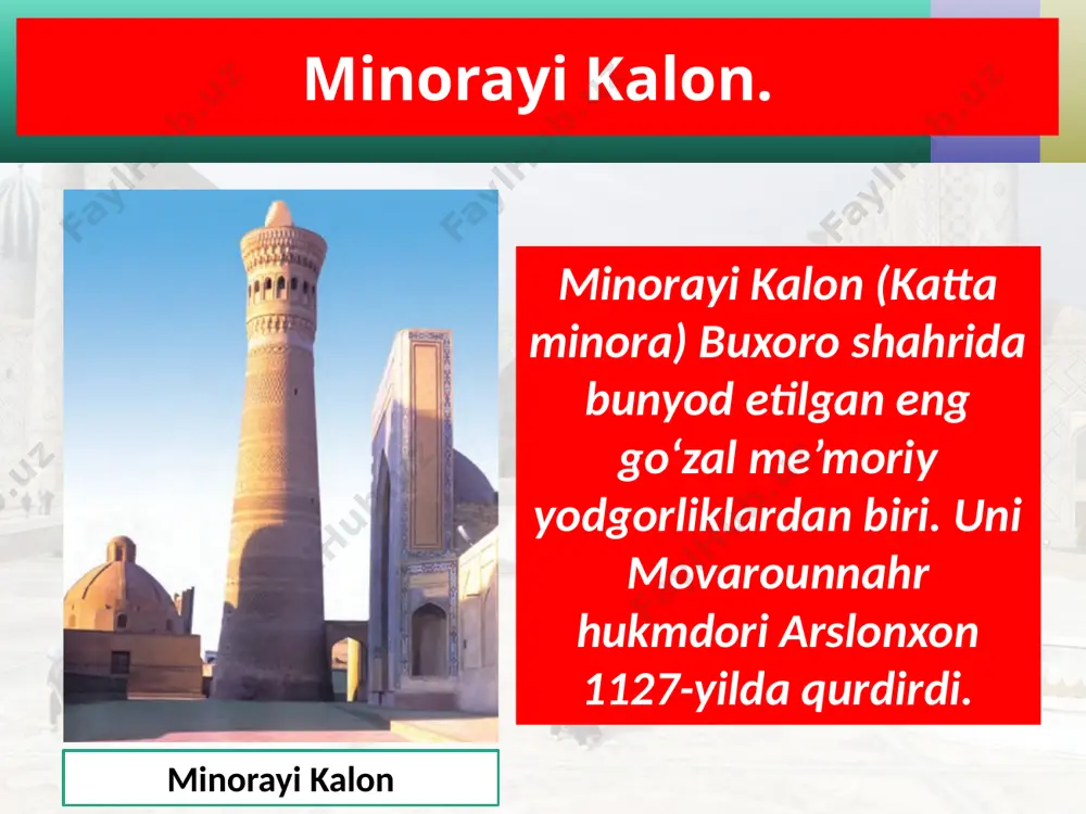 o‘zbekistonning tarixiy-me’moriy yodgorliklari. 5 - sinf - Page 3