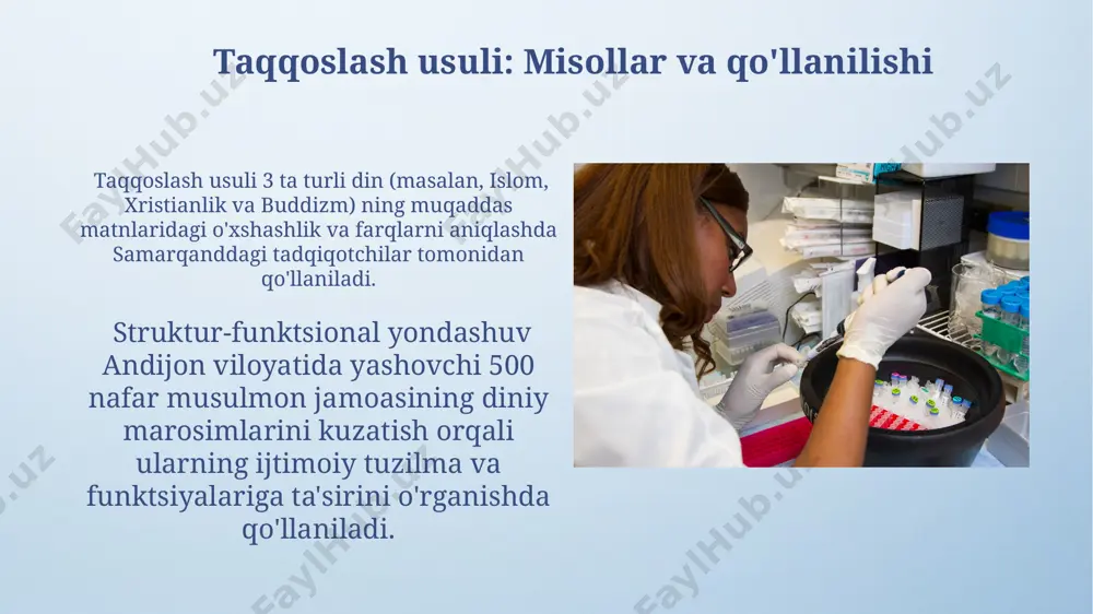 dinlarni tadqiq etish metodologiyasi - Page 5