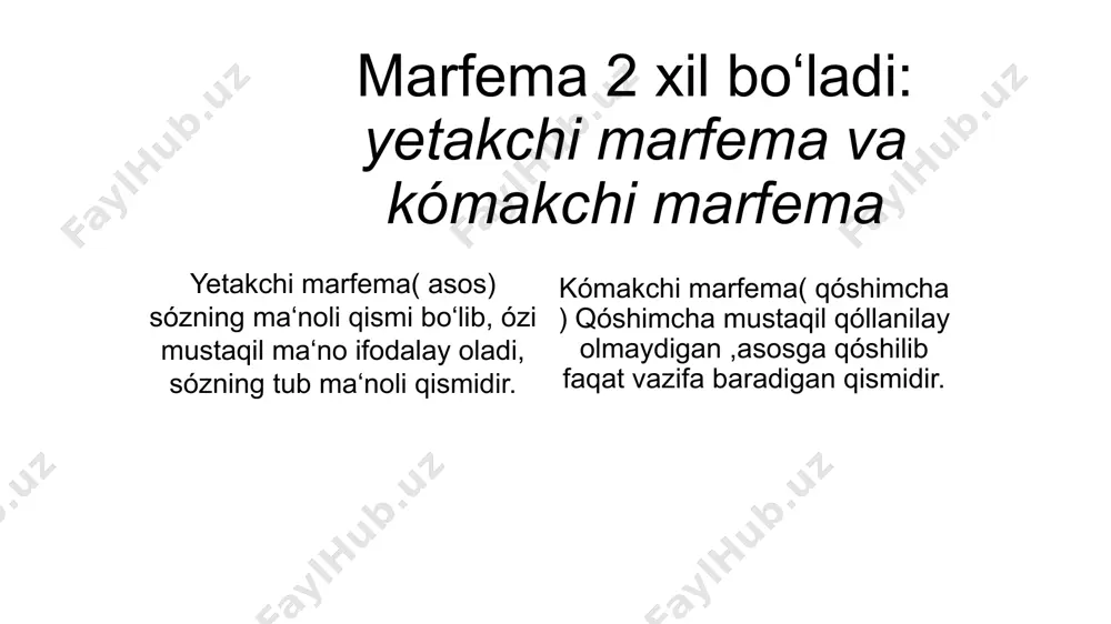 marfemika va marfema haqida umumiy tushuncha. o‘zbek tilida sóz yasalishi - Page 4