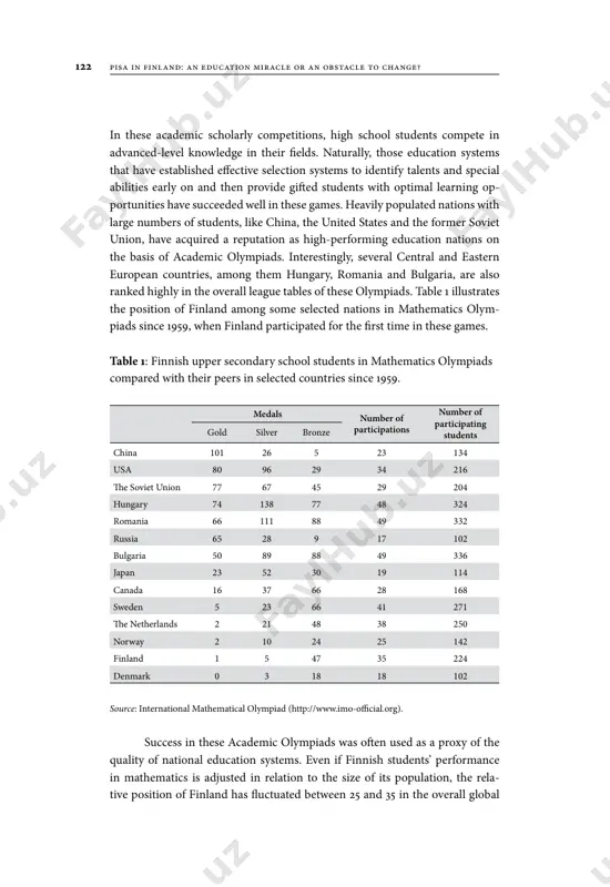 n the shadow of traditional education superpowers, such as sweden, england, the united states, and germany. what is noteworthy is that finland has been able to upgrade human capital by transforming its education system from medi- ocrity to one of the best international performers in a relatively short period of time. his success has been achieved by education policies that difer from those in many other nations. indeed, some of the education reform policies appear to be paradoxical because they depart so clearly from global education reform thinking. prior to the irst cycle of pisa in 2000, many countries thought that their education systems were world class and that students in their schools were better learners than elsewhere. hese countries include germany, france, nor- way, sweden, england and the united states. many former eastern european socialist countries – bulgaria, romania, hungary and yugoslavia – and the so- viet union believed …