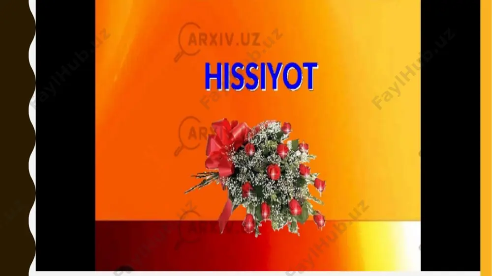 aks ettirish jarayoni bo`lib, bunda narsa va hodisalarni aks ettirish jarayonida bizda tug`iladigan ichki kechinmalar va munosabatlar aks ettiriladi. shu bilan birga adabiyotlarda hissiyot bilan birga emotsiya tushunchasi ham keng doirada qo`llaniladi. emotsiya – shaxsning voqelikka o`z munosabatini his qilishidan kelib chiqadi. e.g`.g`ozievning fikricha u odatda tashqi alomatlari yaqqol namoyon bo`ladigan his-tuyg`ularni, ichki kechinmalarni ifodalanishidan iborat psixik jarayondir. hissiyotning nerv-fiziologik asosi hissiyot boshqa hamma psixik jarayonlar kabi bosh miya po`sti qismining faoliyati bilan bog`liqdir. bosh miya hissiyotlarning kuchini va barqarorligini idora qilib turadi.hissiyotlarboshqa bilish jarayonlaridan farqli ravishda bosh miya po`stining faoliyatidan tashqari organizmning ichki a`zolari faoliyati bilan ham bog`liqdir, boshqacha qilib aytganda hissiyotlar vegetative nerv tizimining faoliyati bilan ham bog`liqdir. masalan, odam qattiq uyalgan paytida qizarib ketadi, qattiq qo`rqqan paytida esa rangi o`chib, qaltirab ktadi, xattoki odamning ovozida ham o`zgarish paydo bo`ladi.ana shunday hissiy holat yuz bergan paytda odamning yuragi tez ura boshlaydi, nafas olishi ham tezlashadi. juda ko`p hissiy …