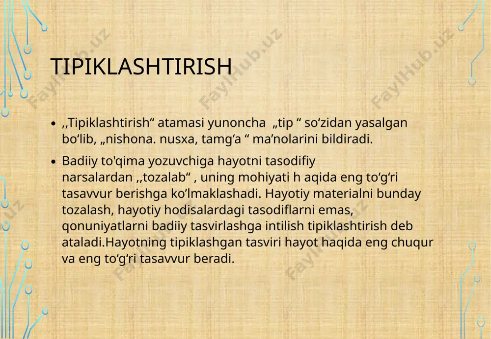 -axloqiy, ijtimoiy-siyosiy qarashlari mukammal ifoda topgan tiniq bir koʻzgudir. afsuski, muallifning bevaqt oʻlimi tufayli asar chala qoldi. unda voqealar garchi xvsh asrga koʻchirib tasvirlansa-da, u oʻz davrida zamon illatlarini keskin fosh etgan asar sifatida katta shov-shuvga sabab boʻldi. xasis obrazlari: “mehrobdan chayon” solih mahdum “oltin devor” “xumcha” “so’nggi to’fon” plavt “xumcha” yevklion erkin vohidov “oltin devor” mo’minchol adabiyotlar ro’yxati: izzat sulton. adabiyot nazariyasi-„ o'qituvchi” nashriyot -matbaa ijodiy uyi toshkent – 2005 https://arxiv.uz/ru/documents/referatlar/adabiyot/badiiy-adabiyotda-tipiklashtirish https://saviya.uz/ijod/adabiyotshunoslik/bayronning-don-juan-asari/# https://www.amazon.com/juan-epic-story-lord-byron-ebook/dp/b07f1cc6z3 image3.jpeg image4.jpeg image5.jpeg image6.jpeg image2.png /docprops/thumbnail.jpeg