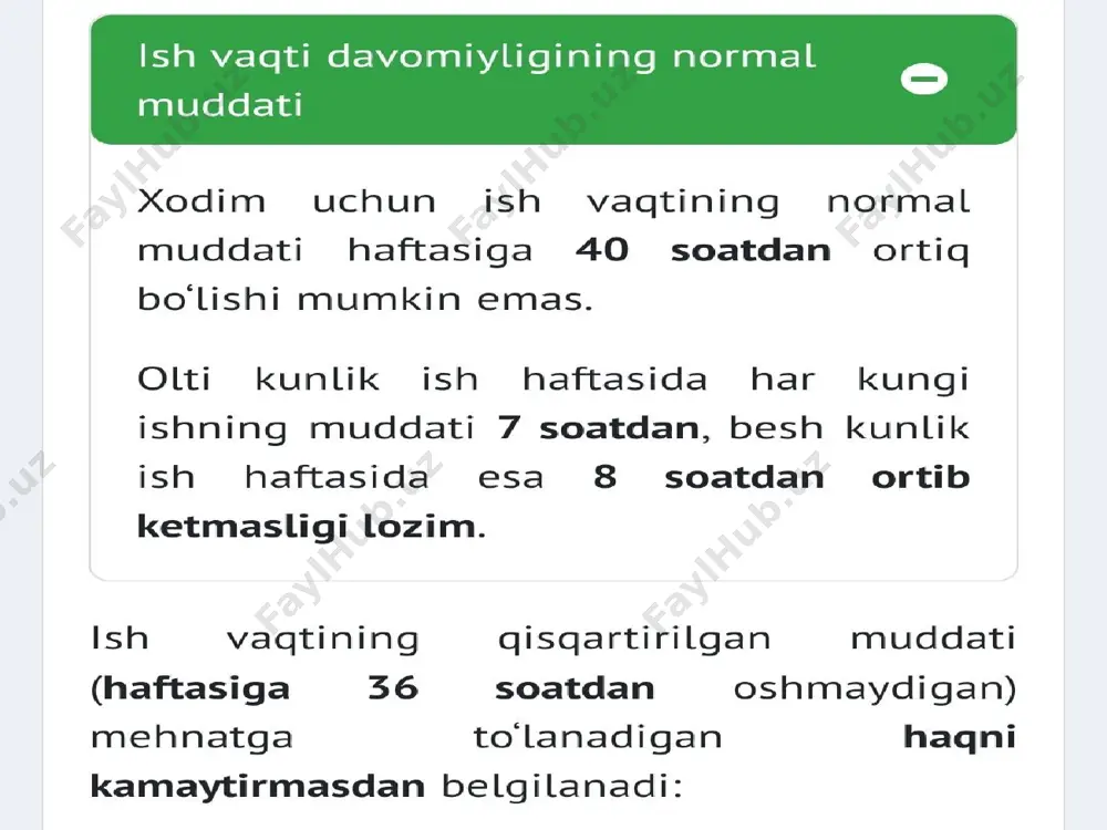 ish vaqti tartibi shartnomasi - Page 3