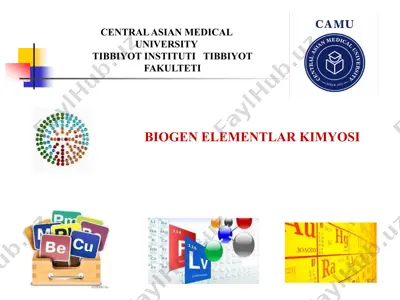 biogen elementlar kimyosi — PPTX