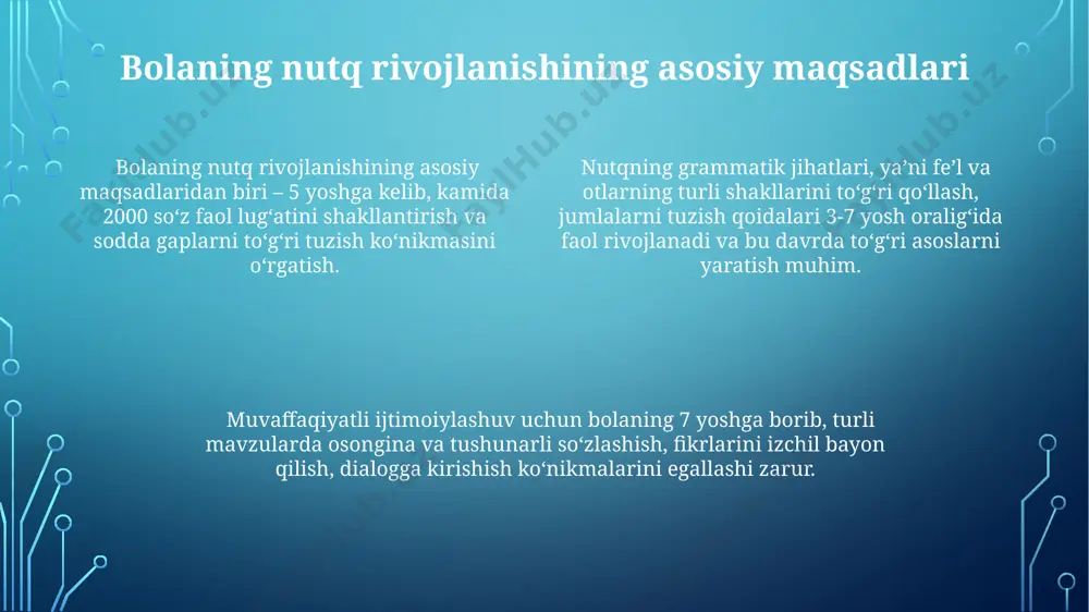 bolalar nutqini ustirishning maqsad va vazifalari - Page 4