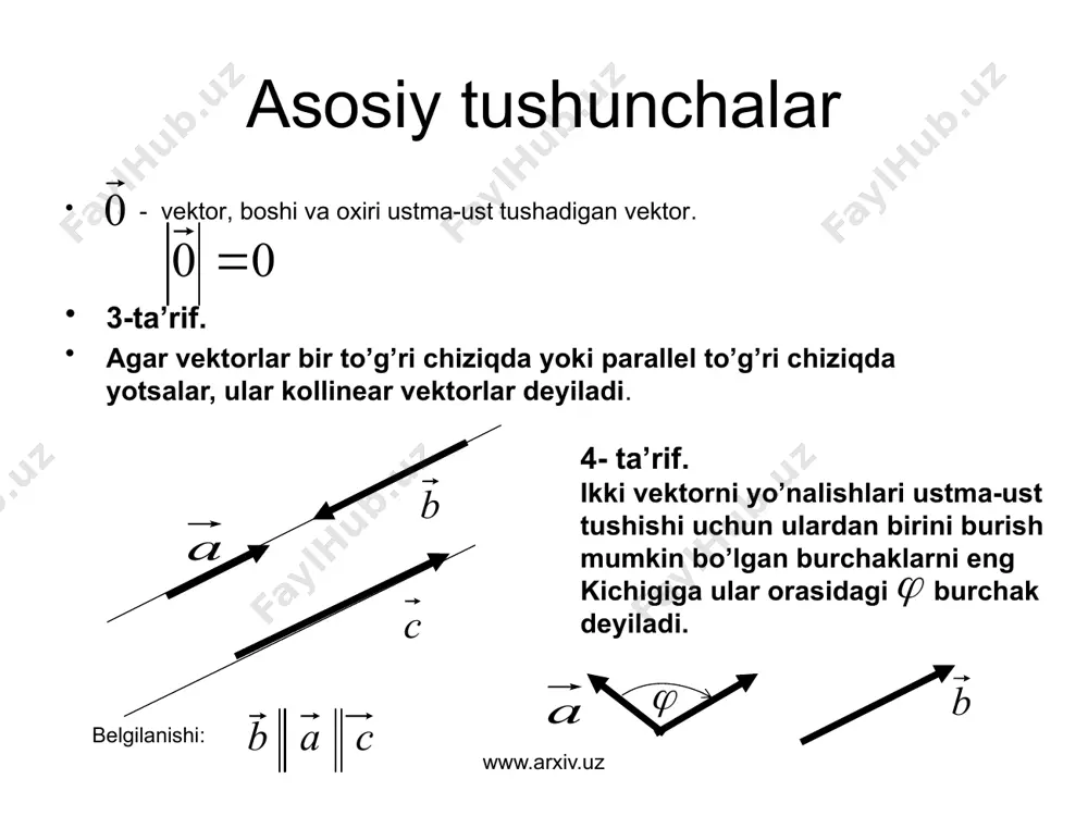 magan vektorlar kollinear deyiladi, faqat va faqat qachonki mos koordinatalari proporsional bo’lsa. bo’lsa, u holda isbot. www.arxiv.uz image1.wmf image2.wmf image3.wmf image4.wmf oleobject1.bin oleobject2.bin oleobject3.bin oleobject4.bin image5.wmf image6.wmf image7.wmf image8.wmf image9.wmf image10.wmf oleobject8.bin oleobject9.bin oleobject10.bin oleobject11.bin oleobject12.bin oleobject13.bin oleobject14.bin oleobject5.bin oleobject6.bin oleobject7.bin image11.wmf oleobject15.bin oleobject16.bin oleobject17.bin image12.wmf oleobject22.bin oleobject23.bin oleobject18.bin oleobject19.bin oleobject20.bin oleobject21.bin image13.wmf oleobject24.bin oleobject25.bin oleobject26.bin oleobject27.bin oleobject28.bin oleobject29.bin image14.wmf image15.wmf image16.wmf image17.wmf oleobject34.bin oleobject35.bin oleobject30.bin oleobject31.bin oleobject32.bin oleobject33.bin image18.wmf image19.wmf image20.wmf image21.wmf image22.wmf oleobject40.bin oleobject41.bin oleobject42.bin oleobject43.bin oleobject44.bin oleobject36.bin oleobject37.bin oleobject38.bin oleobject39.bin image31.wmf image32.wmf image23.wmf image24.wmf image25.wmf image26.wmf image27.wmf image28.wmf image29.wmf image30.wmf oleobject50.bin oleobject51.bin oleobject52.bin oleobject53.bin oleobject54.bin oleobject55.bin oleobject56.bin oleobject57.bin oleobject58.bin oleobject45.bin oleobject46.bin oleobject47.bin oleobject48.bin oleobject49.bin image33.wmf image34.wmf image35.wmf image36.wmf image37.wmf image38.wmf oleobject63.bin oleobject64.bin oleobject59.bin oleobject60.bin oleobject61.bin oleobject62.bin image39.wmf image48.wmf image49.wmf image50.wmf image51.wmf image52.wmf image40.wmf image41.wmf image42.wmf image43.wmf image44.wmf image45.wmf image46.wmf image47.wmf oleobject69.bin oleobject70.bin oleobject71.bin oleobject72.bin oleobject73.bin oleobject74.bin oleobject75.bin oleobject76.bin oleobject77.bin oleobject78.bin oleobject65.bin oleobject79.bin oleobject66.bin oleobject67.bin oleobject6
