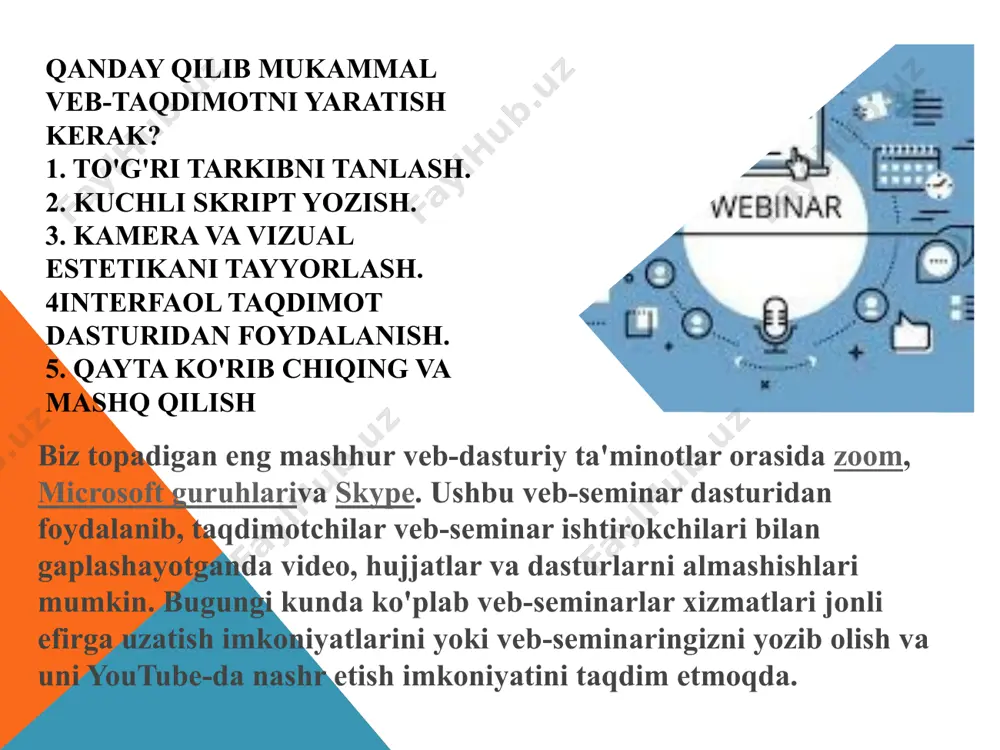 videokonferensiya va vebinar o’tkazish tartibi va uni rasmiylashtirish - Page 4