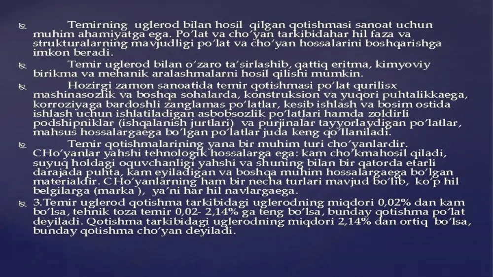 uglerodli po’latlarning turlari va markalanishi - Page 5