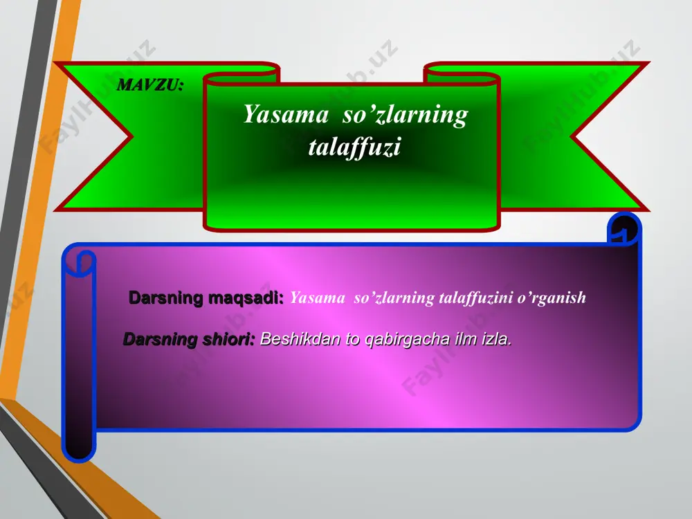 hujum, didaktik o`yinlar asosida (15 daqiqa) 5. erkin fikrlashga yo`naltiruvchi tezkor savol –javob (3 daqiqa) 6. baholash va uyga vazifa (3 daqiqa) lets check your knowledge questions o`zaro hurmat va ahillik. milliy g`ururni shakllantirish o`zgalar fikrini tinglay olish va munosabat bildirish . darsdan yakuniy xulosani o`zing chiqar vaqt mezoniga rioya qilish darsning oltin qoidalari (ko`chma doskada yoziladi) ii. yangi mavzu bayoni yasama so’zlarning talaffuzi ii. yangi mavzu bayoni sin2α + cos2α=1 ii. yangi mavzu bayoni sin2α + cos2α=1 dars so`ngida guruh o`quvchilarining baholari e`lon qilinadi. uyga vazifa: 173-mashq