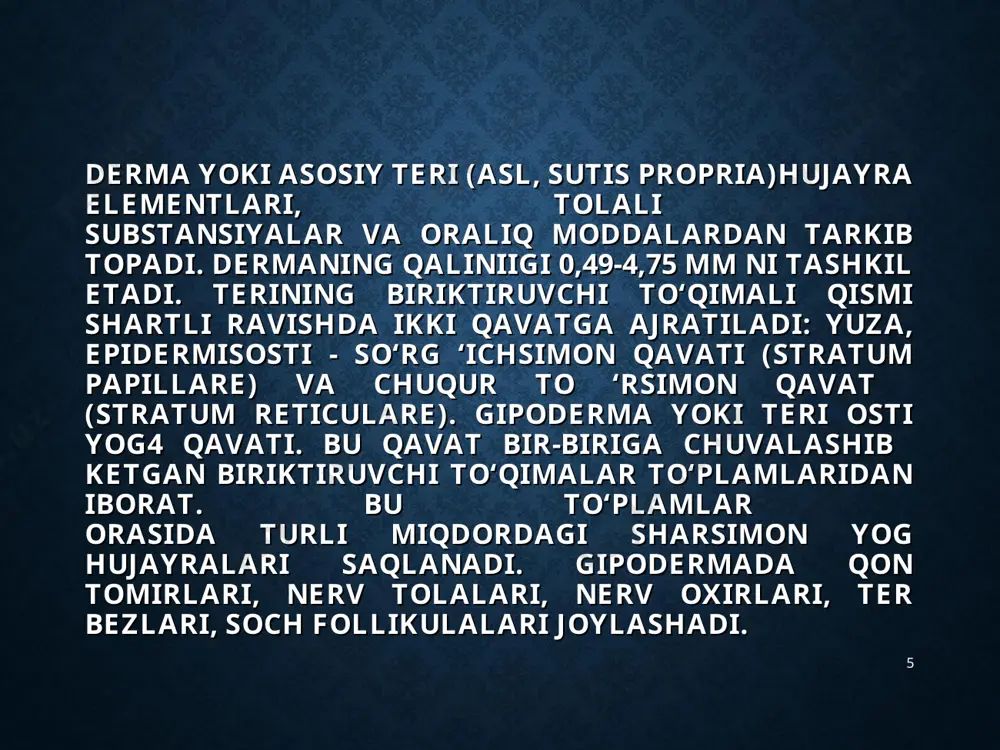 samarqand davlat tibbiyot instituti teri va tanosil kasalliklari kursi - Page 5