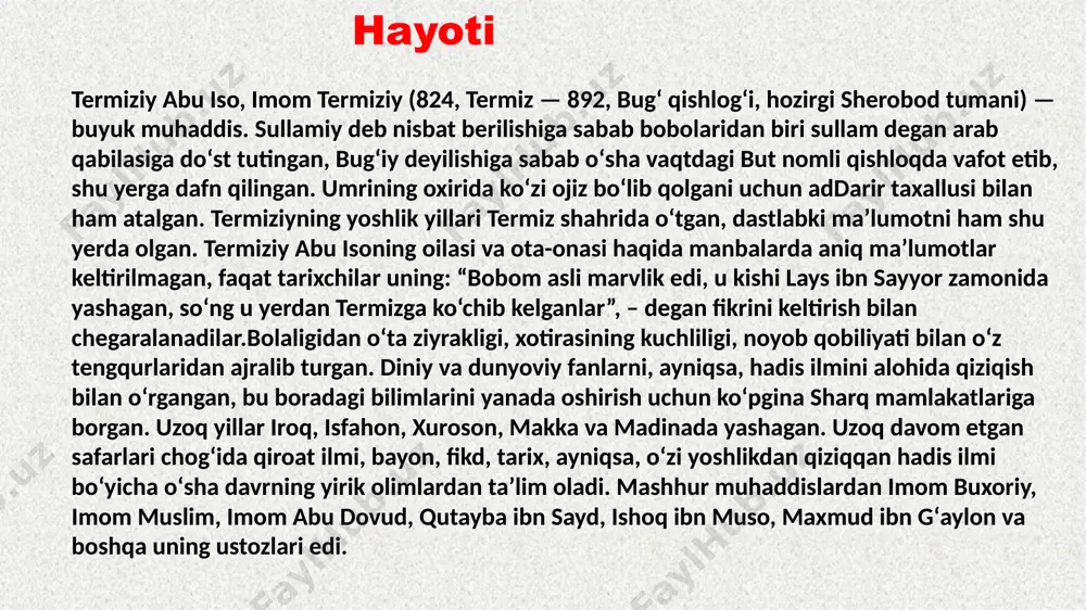 saxiy mo'min mol-davlatini kerakli o'ringa sarflasa, allohning rahmatiga yaqinlashadi, jannatga olib boradigan yo'lni qisqartiradi va odamlarning muhabbatini qozonadi. chunki insonlar saxiy odamlarni yaxshi ko'radilar. baxil esa, zakot kabi zimmasidagi farz vazifalarni bajarmagani uchun allohning rahmatidan, jannatdan uzoqlashadi, odamlar qalbida unga nisbatan hurmatsizlik uyg'onadi”.“saxiy” molni sarflashda allohning roziligini o'z boyligidan ustun qo'ya oladigan kimsadir. odamlar saxiy insonlarni yaxshi ko'radilar, undan foyda ko'rmasalar ham, uning saxiyligini hurmat qiladilar. “baxil” o'z zimmasidagi farz va vojib sadaqalarni berishdan bosh tortadigan insondir.“sunani termiziy” asarida sadaqa, ehson, xayr-saxovat, zakot va ko'mak berishga doir hadislar keltirilgan. sharhi: e’tiborngiz uchun raxmat. image1.jpeg image2.png image3.png image4.png image5.png /docprops/thumbnail.jpeg