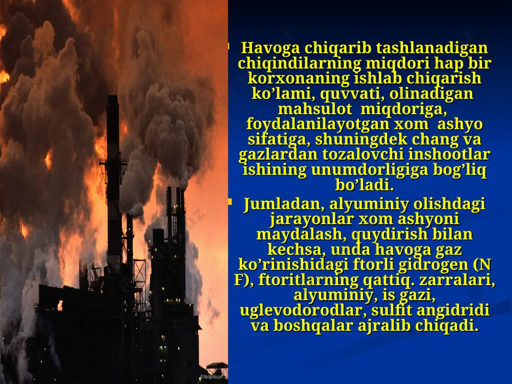 yirik sanoat korxonalari chiqindilarining inson ekologik muhitini ifloslanishi - Page 4