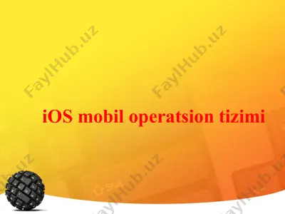 ios mobil operatsion tizimi — PPTX