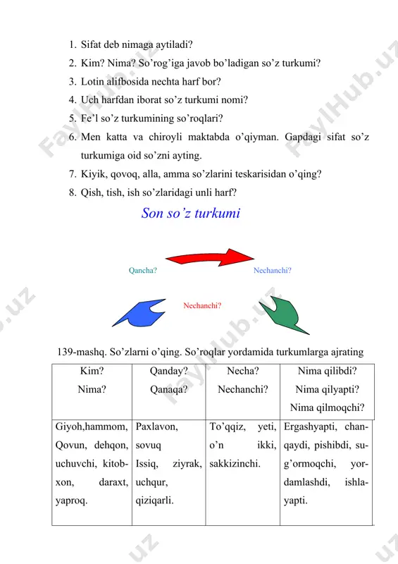 so’z turkumlari 4-sinf ona tili - Page 4