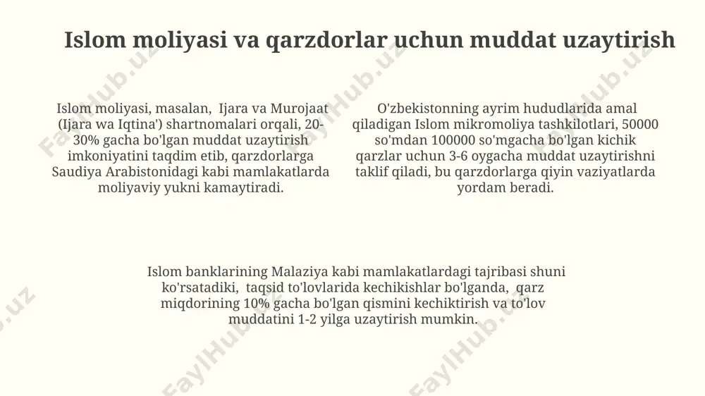 islom moliyasda qarz to'lovini kechikuvchi qarzdorlar - Page 4