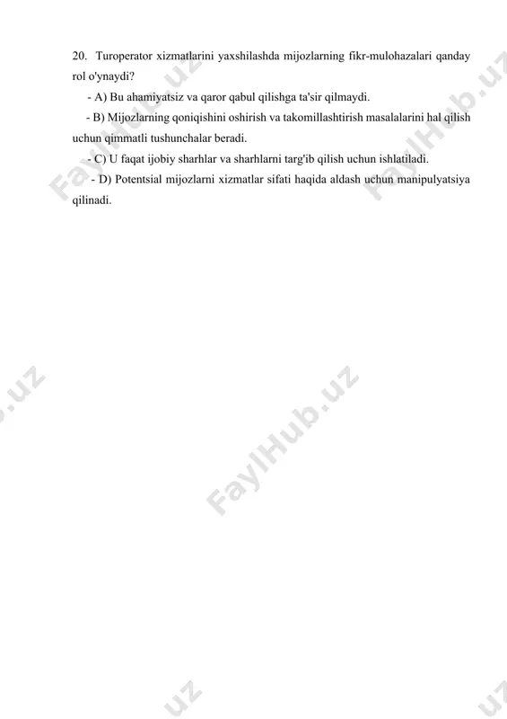 turoperator fanidan test savollari - Page 5