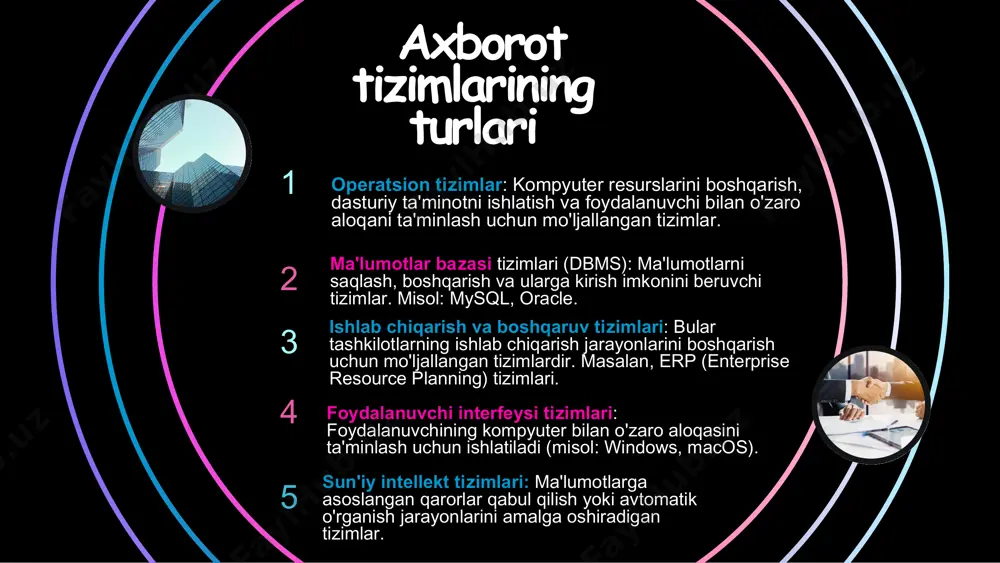axborot tizimlari haqida ma'lumotlar - Page 3