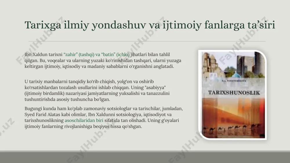 ibn xaldun asarlarining tarixshunoslikdagi ahamiyati - Page 4