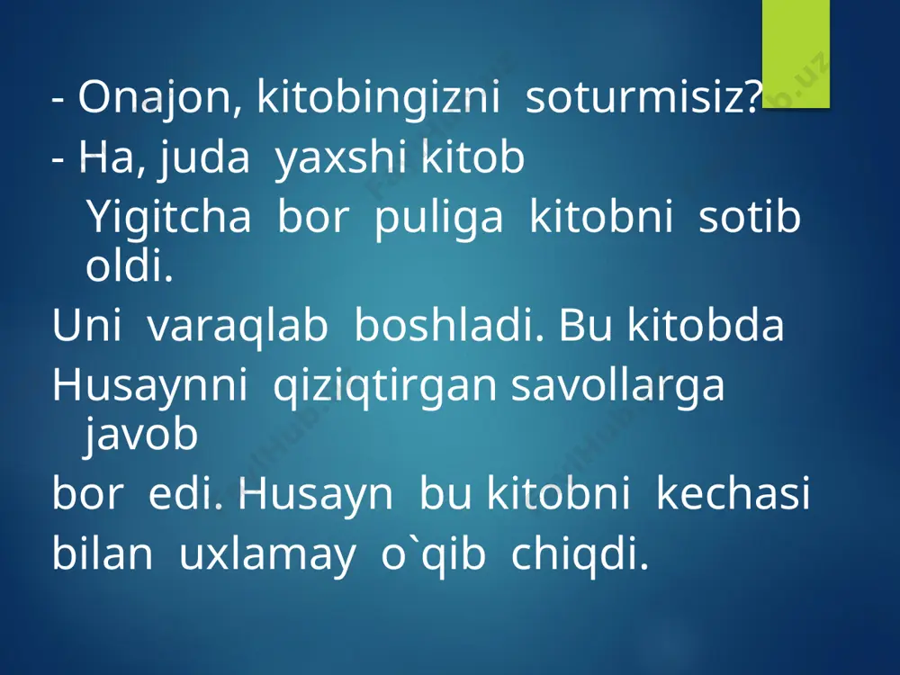 darslik "kitobga mehr" - Page 5
