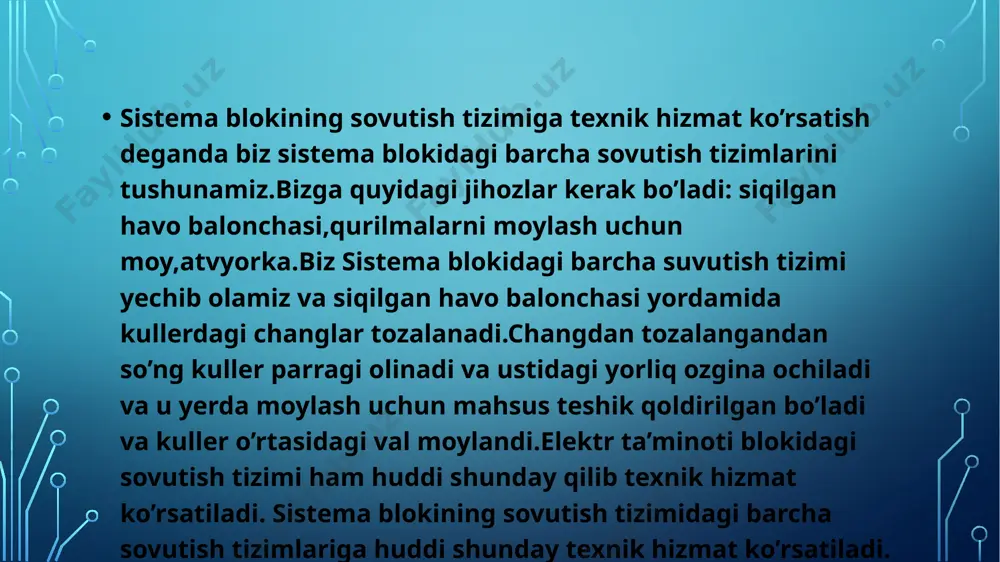 ositasida mashinaning barcha bloklariga yetib boradigan boshqaruv signallarini shakllantiradi. mikroprotsessorlar yoki markaziy protsessorlar shaxsiy kompyuterlarning “miyasini” tashkil qiladi. mikroprotsessorning quyidagi turlari mavjud: 8088/8086 protsessorlari, 80386 protsessorlari, 80486 protsessorlari, pentium protsessorlari, pentium mmx protsessori, pentium pro protsessori, pentium ii protsessolari, pentium iii protsessolari, amd k-6 protsessori,intel corei1,2,3,4,5,6,7,8,9,nvidia,elburs,philips.harbir mikroprotsessorning ustiga firma nomi va turi yoziladi. mikroprotsessorlar ham avlodlarga bo’linadi.bular:1-avlod mikroprotsessorlari ddr1 plataga ishlab chiqarilgan,2-avlod mikroprotsessorlari dd2 plataga ishlab chiqarilgan,3-avlod mikroprotsessorlari dd3 plataga ishlab chiqarilgan.hozirgi kunda 4-avlod mikroprotsessorlari ishlab chiqarilmoqda. image2.png /docprops/thumbnail.jpeg