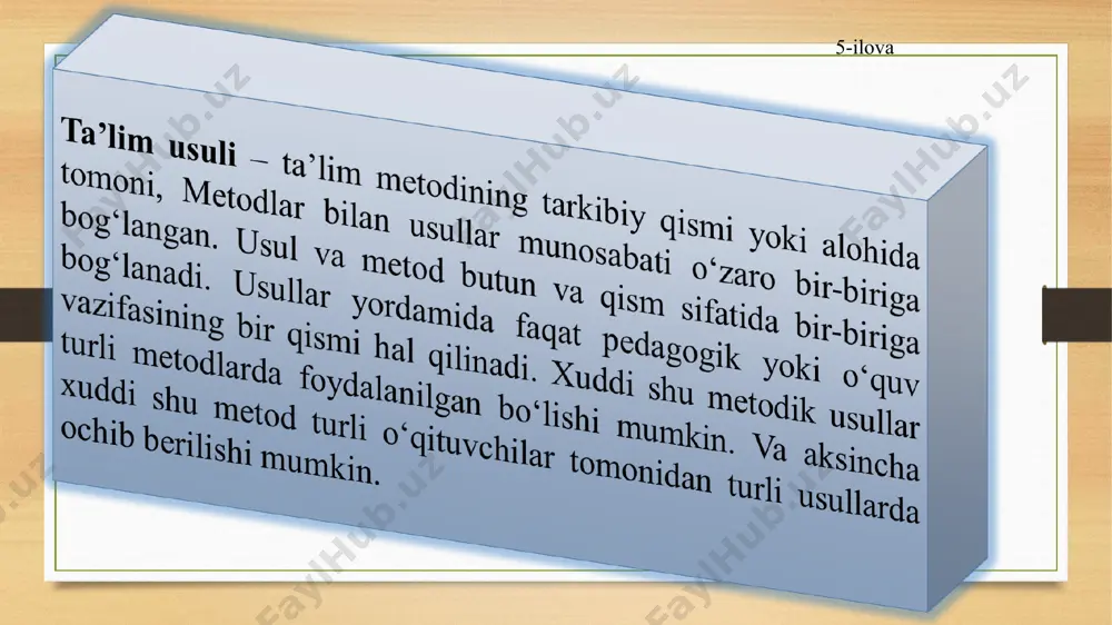 ta'lim metodlari va vositalari - Page 5