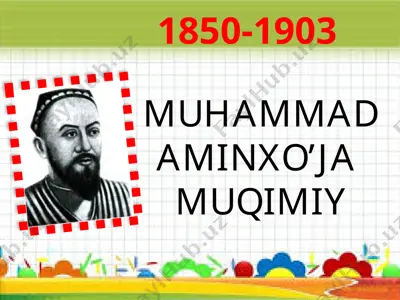 muhammad aminxo’ja muqimiy. sayohatnoma — PPTX