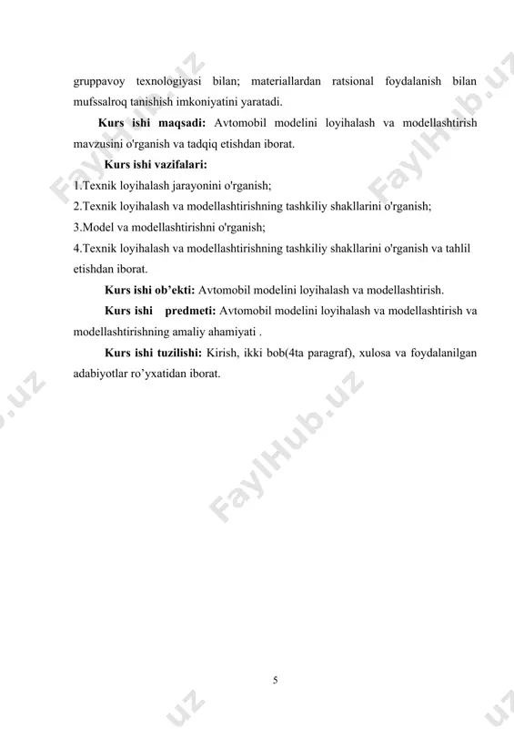 nalari tuzilishi va ishlashning asosiy prinsiplari tushuniladi, amaliy faoliyat jarayonida es umumta’limiy predmetlari bo‘yicha olingan bilimlar mustahkamlanadi. ma’lumki, amaliy mashg‘ulotlarda texnik konstruksiyalash va modellashtirish xaqiqiy mashina, mexanizm, asboblarning faqatgina kichraytirilgan nusxasini yasash emas, balki ijodiy faoliyat asosida texnik modellarning konstruksiyasini ham, ishlash prinsipini ham ancha soddalashgan, lekin ularga o‘xshashlikni saqlagan namunalarini yaratishdir. texnik modellashtirishga kirishishdan oldin «model» va «maket» tushunchalarining farqini aniq bilib olish zarur. model xaqiqiy obyektning yoki undagi asosiy uzellarning nusxasidir. shuningdek, u xarakatlanadigan va o‘z namunasi (xaqiqiy obyekt) ning funksiyalarini ixcham holda bajariladigan bo‘lishi ham kerak. m: avtomobilning, trak5torning modeli ana shundaydir. maket-obyektning konstruksiyasini yaqqolroq tasavvur etish imkonini beradigan umumiy xajmli tasvirdir. m: binolar, inshootlar va x.z.larning maketlari shular jumlasiga kiradi. texnik konstruksiyalash va modellashtirish mashinalar hamda mexanizmlarni yaratish jarayoni bilan, shuningdek yuksak darajada rivojlangan zamonaviy ishlab chiqarishning eng ilg‘or yo‘nalishlari: ishlab chiqarishdagi standartlashtirish va unifikatsiyalash, mehnatni kooperativlash hamda ilmiy asosda tashkil etish bilan; detallarni tayorlash va …