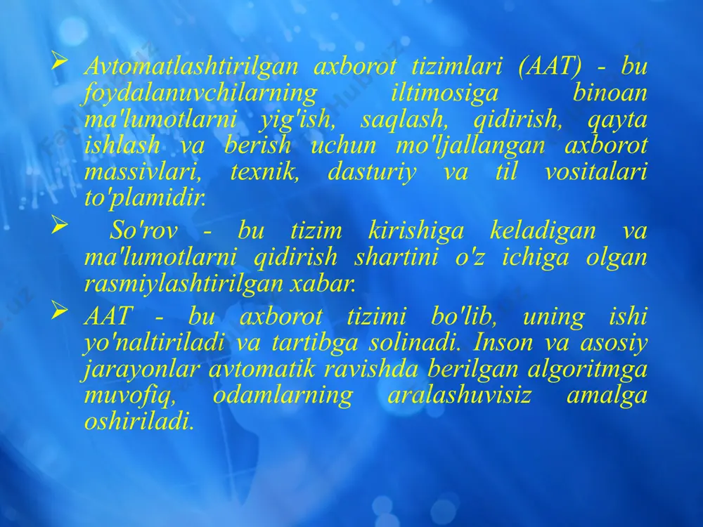 a, texnik bo’lim, nazoratchi bo’limi buxgalteriya hisobi bilan aloqatizimlar (1c): bor bor yo'q дbor haydovchilarning ish haqini hisoblash mijozlar uchun hisob -faktura bor bor yo'q bor materiallar harakatlarining ombor hisobi yo'q bor bor yo'q аasosiy vositalarning amortizatsiyasi va qayta baholanishi bor bor yo'q bor o'zaro hisob -kitoblar: mijozlar bilan bor bor bor bor haydovchilar bilan yonilg'i bo’yicha yo'q bor bor bor yoqilg'i hisobi bor bor bor bor neft mahsilotlari hisobi yo'q yo'q yo'q yo'q resurslarning amortizatsiya hisobi yo'q bor bor yo'q avtomobil ijarasi yo'q yo'q bor yo'q maxsus uskunalarni hisobga olish yo'q bor bor bor lingvistik qo'llab -quvvatlash - yaratish va faoliyatining turli bosqichlarida takomillashtirish uchun ishlatiladigan lingvistik vositalar odamlar va kompyuterlar o'rtasidagi aloqani rivojlantirish va qo'llab -quvvatlash samaradorligi. logistika - materiallarni boshqarish (materiallar va butlovchi qismlarni sotib olish), ishlab chiqarishni boshqarish, tayyor mahsulotlarni sotishni boshqarish. barcha logistika komponentlari moliyaviy hisob bilan chambarchas bog'liq va yagona axborot bazasida asosiy logistika …