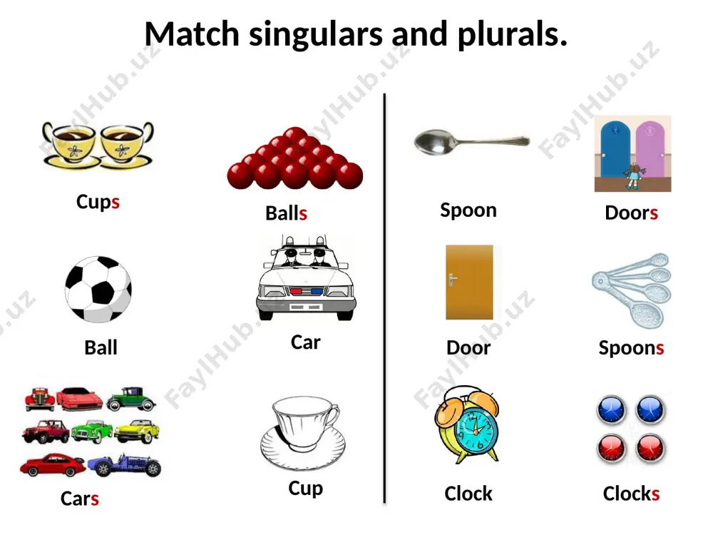 singular and plural nouns - Page 5