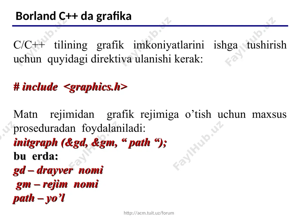 c++ tilining grafik imkoniyatlari - Page 4