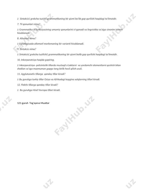 grammatika, morfologiya va morfemika - Page 2