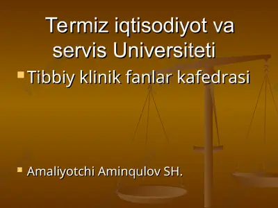 o‘tkir pankreatit — PPT