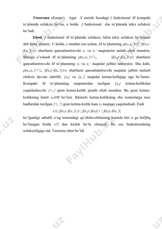 kompaktlar ustida uzluksiz akslantirishlar - Page 4